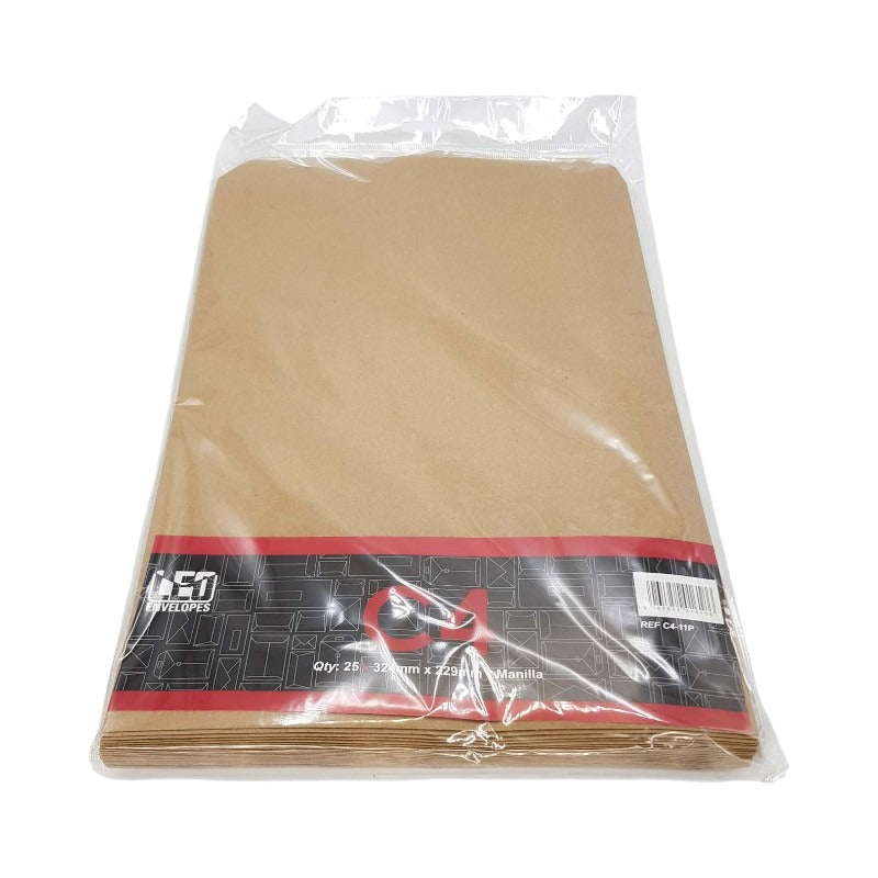 Envelopes Selfseal C4 25PC BROWN FOR A4 - 324MMx229 MM (01 - 2379)
