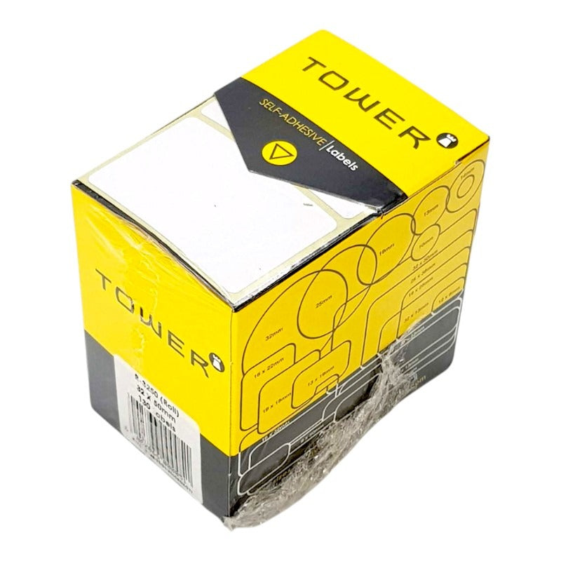 LABEL ROLL - 32X50 MM - WHITE - 130-Piece