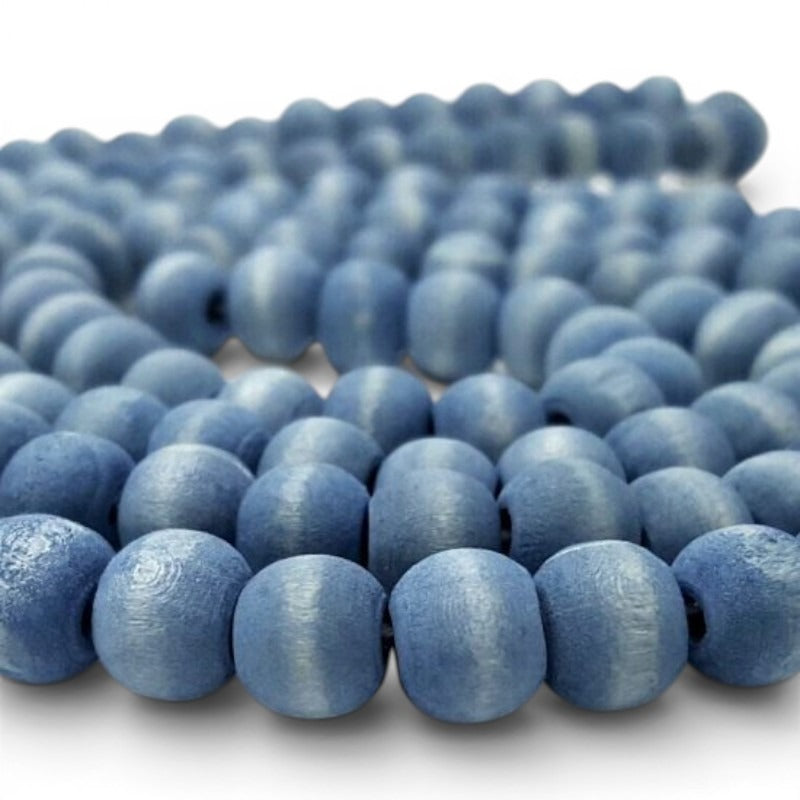 Washed Wooden Beads - Round - 10 mm, Hole 2 mm
