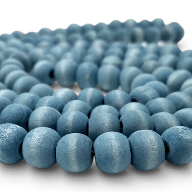 Washed Wooden Beads - Round - 10 mm, Hole 2 mm