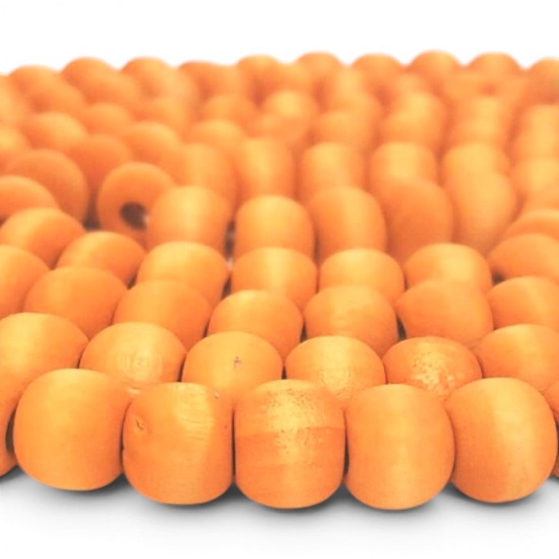 Washed Wooden Beads - Round - 10 mm, Hole 2 mm