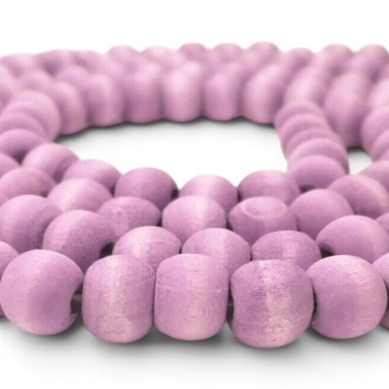 Washed Wooden Beads - Round - 10 mm, Hole 2 mm