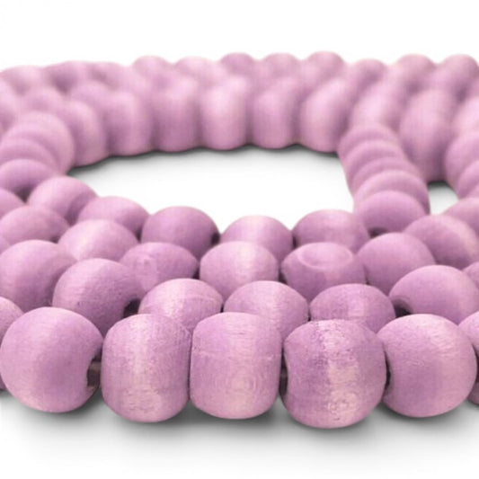 Washed Wooden Beads - Round - 10 mm, Hole 2 mm