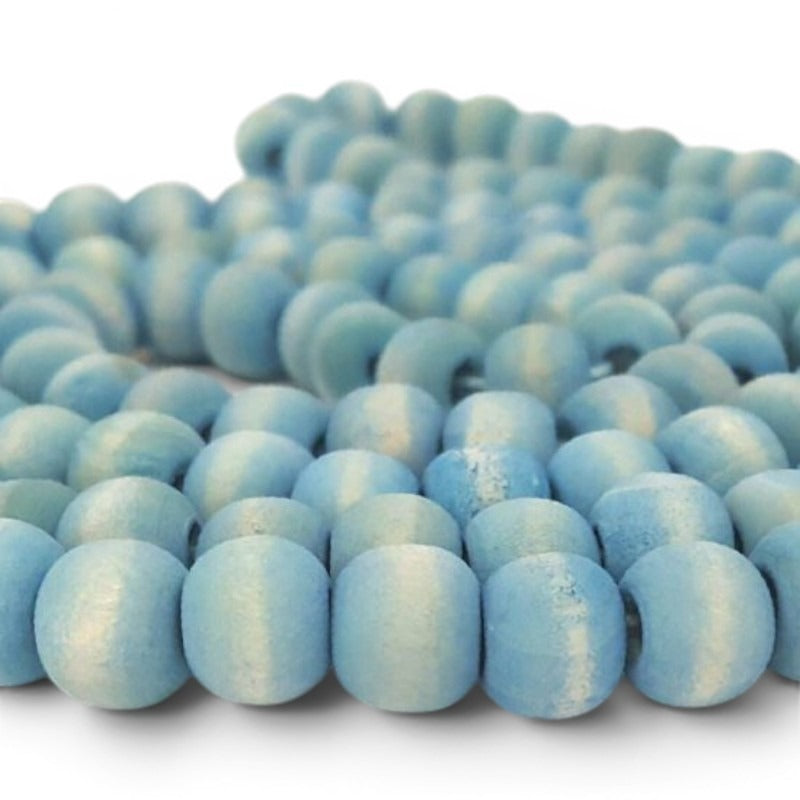 Washed Wooden Beads - Round - 10 mm, Hole 2 mm