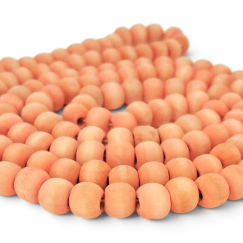 Washed Wooden Beads - Round - 10 mm, Hole 2 mm