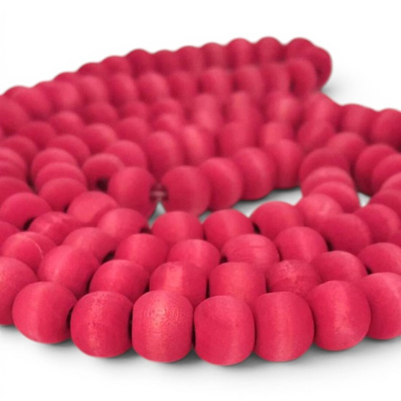 Washed Wooden Beads - Round - 10 mm, Hole 2 mm