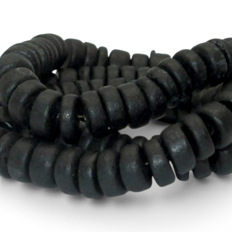Wood Coco - 4 - 5 mm Disc, Col.black