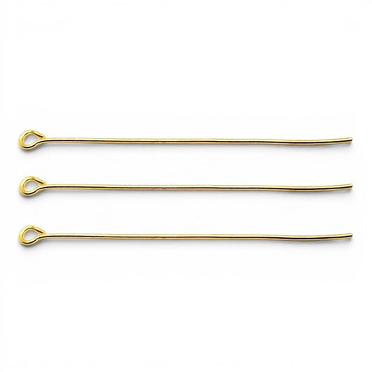 Findings Eyepin 50 mm - Gold Plated