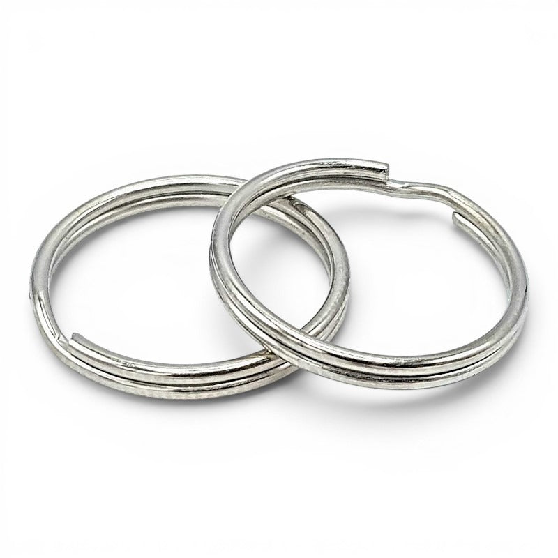 Keyrings (SPLIT RINGS) - 28 Mm - Nickel Plated - 50-Piece
