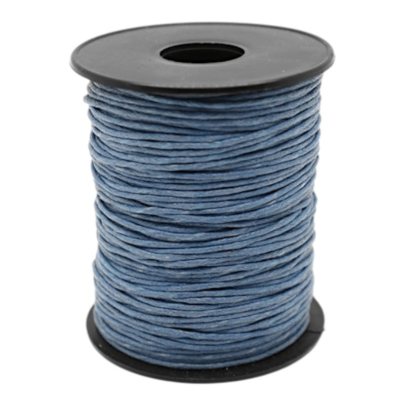 Waxed Cord - 1.5 mm - Medium Blue