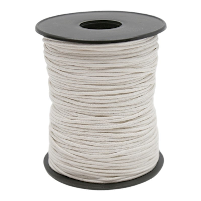 Waxed Cord - 1.5 mm - White