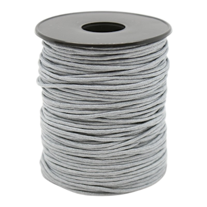 Waxed Cord - 1.0 mm - Light Grey