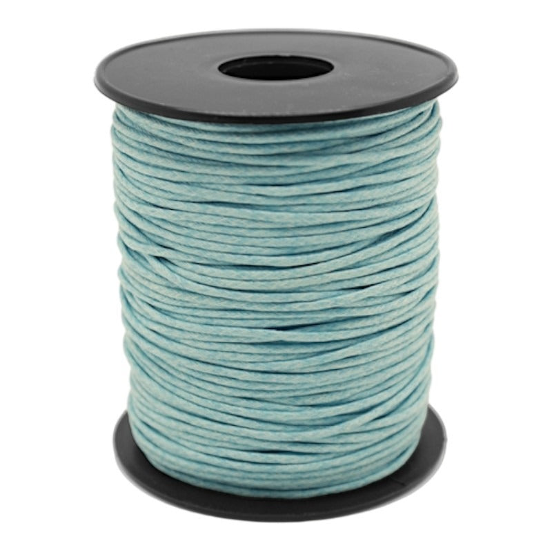 Waxed Cord - 1.0 mm - Light Blue