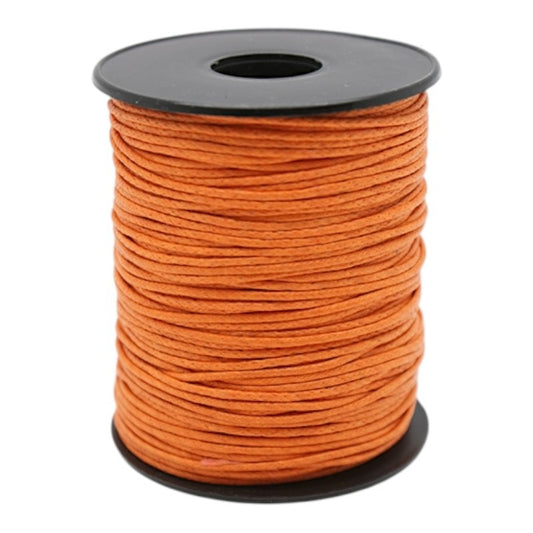 Waxed Cord - 1.0 mm - Orange