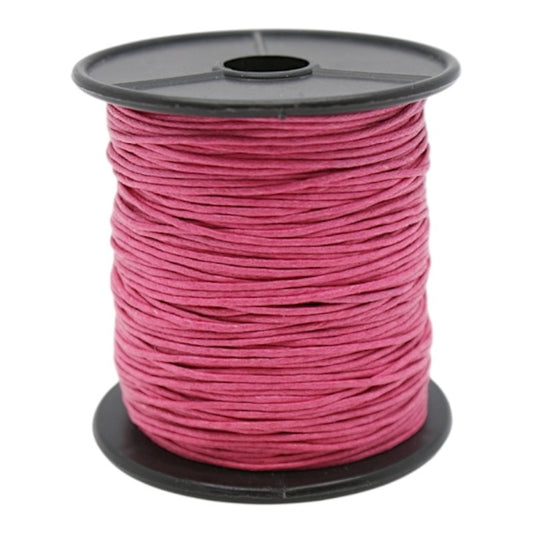 Waxed Cord - 1.0 mm - Cerise