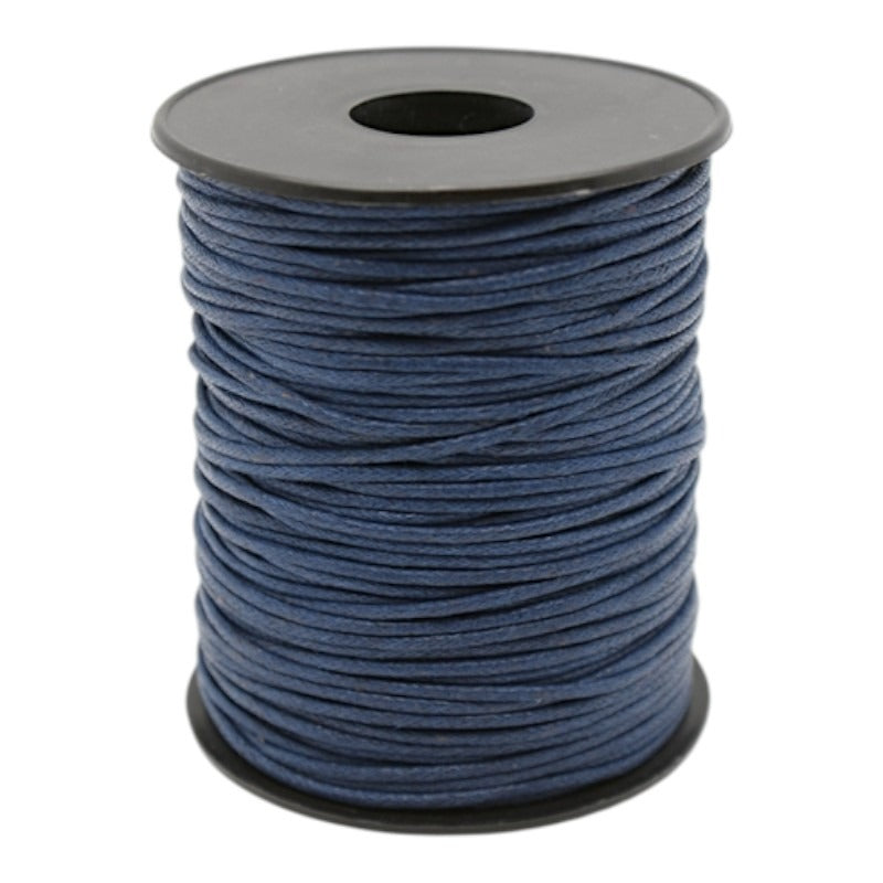 Waxed Cord - 1.0 mm - Dark Blue