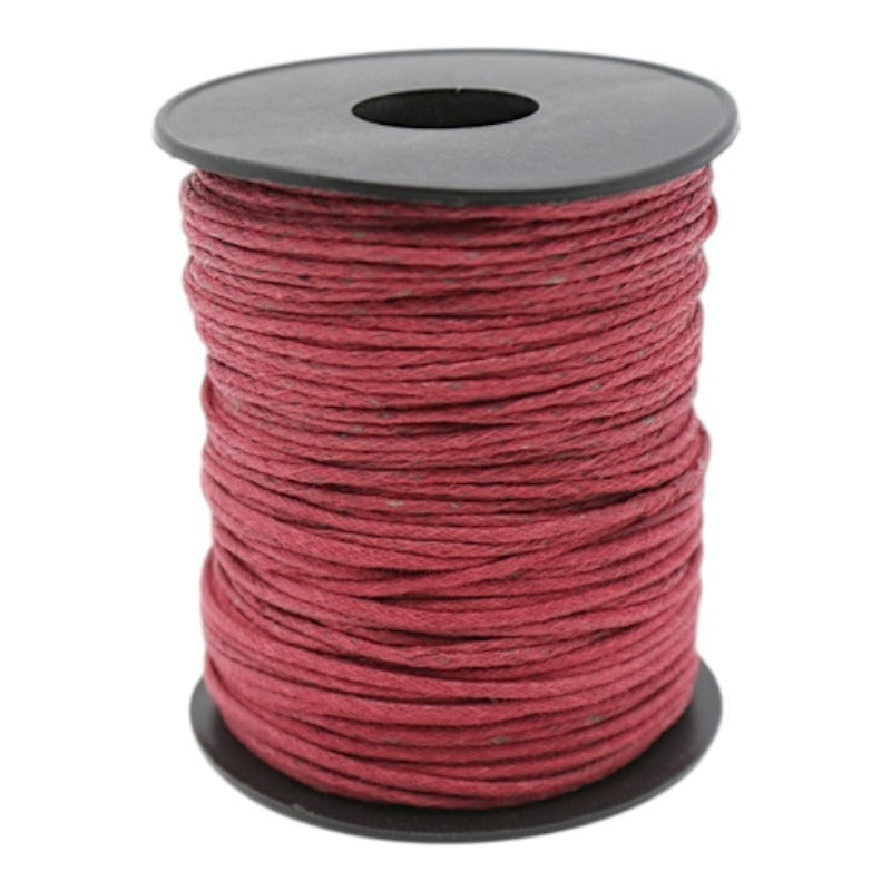 Waxed Cord - 1.0 mm - Maroon