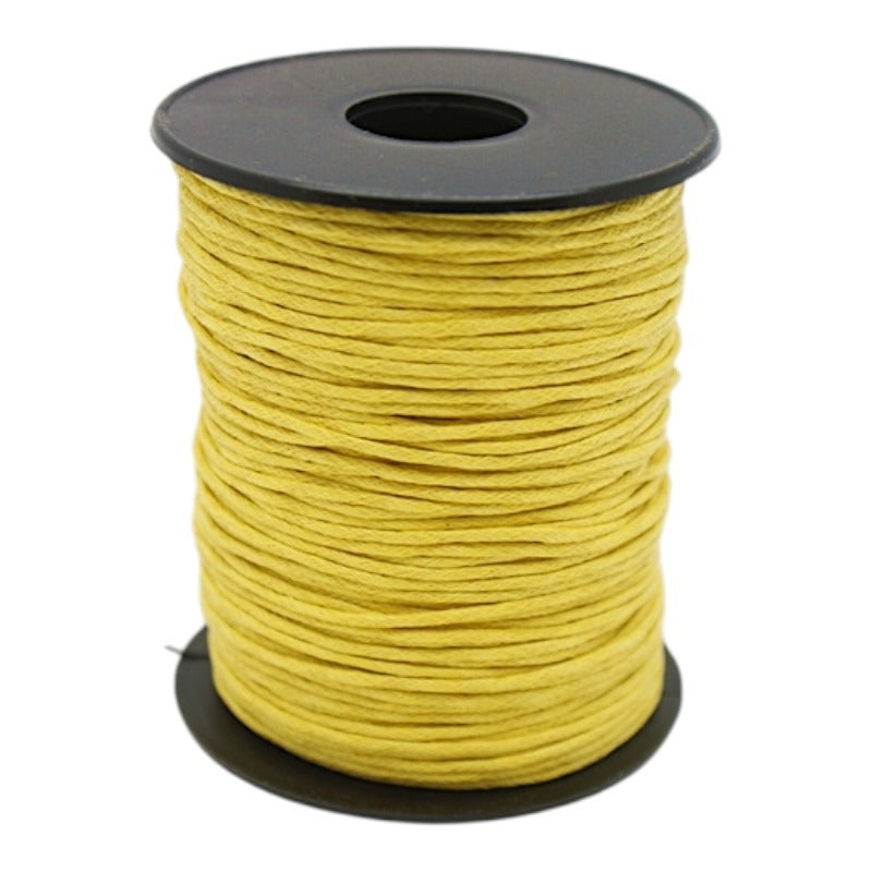 Waxed Cord - 1.0 mm - Yellow