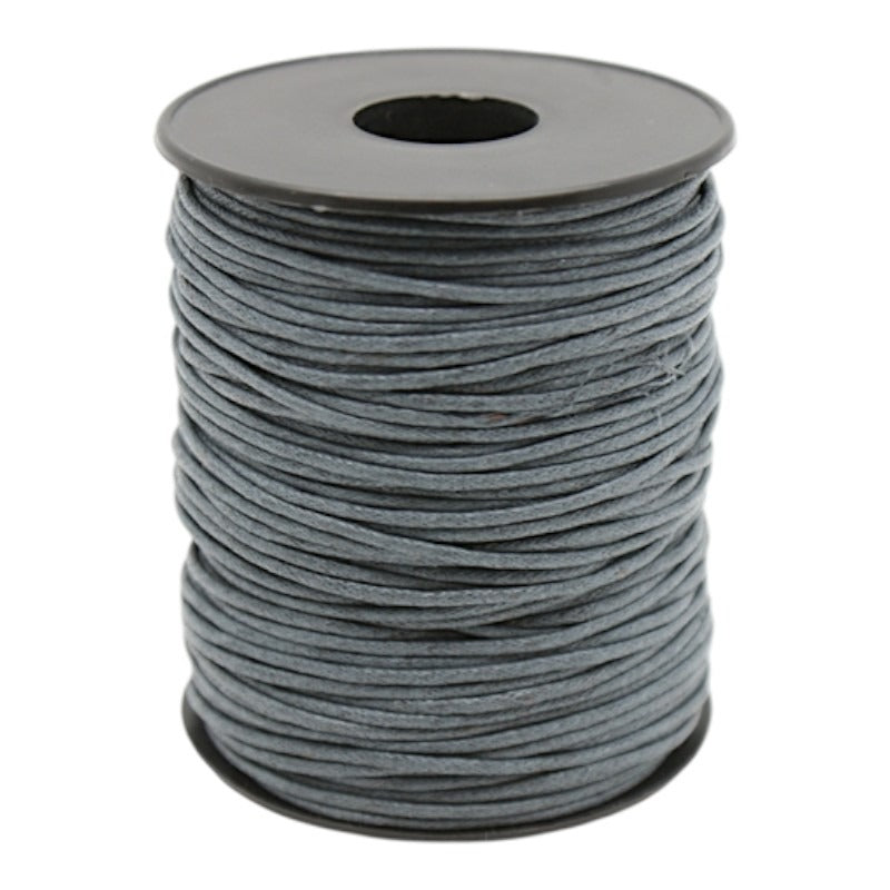 Waxed Cord - 1.0 mm - Dark Grey