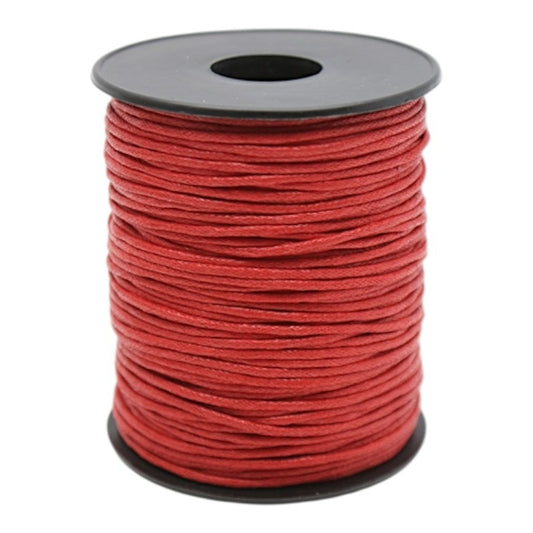 Waxed Cord - 1.0 mm - Red
