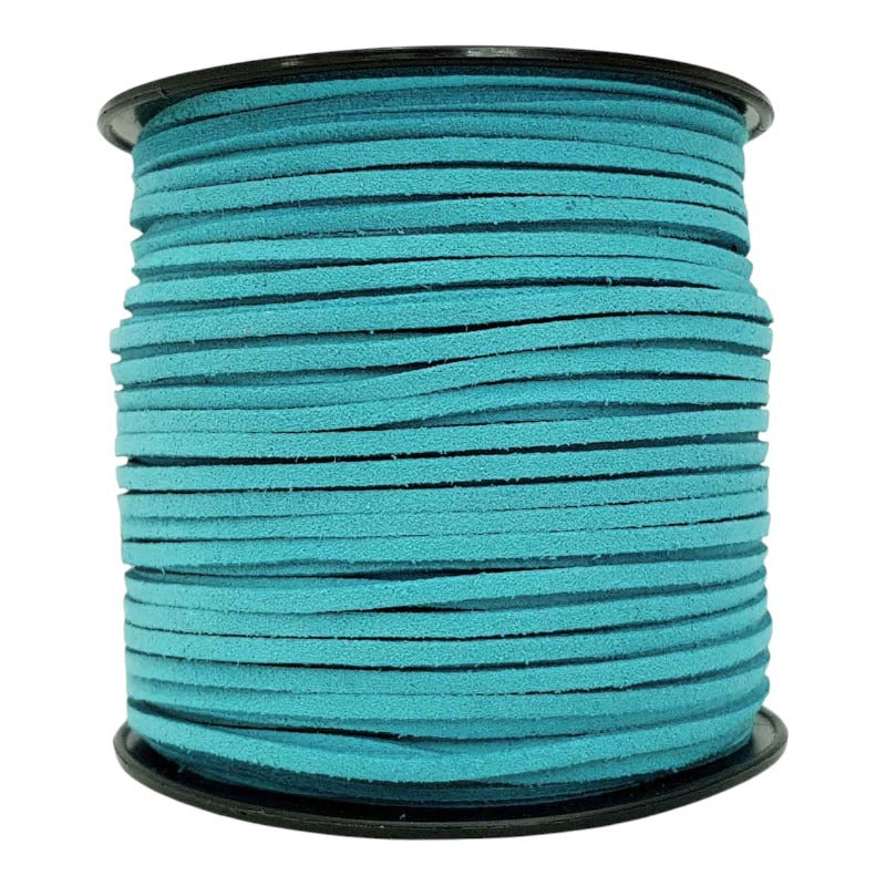 Imitation SUEDE CORD 2.7 Mm - 90 M REEL - Turquoise