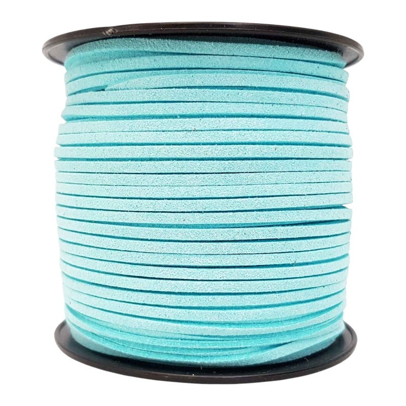 Imitation SUEDE CORD 2.7 Mm - 90 M REEL - LIGHT Turquoise