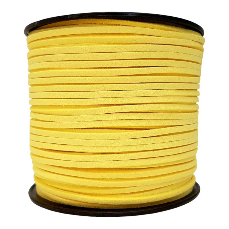 Imitation SUEDE CORD 2.7 Mm - 90 M REEL - Yellow