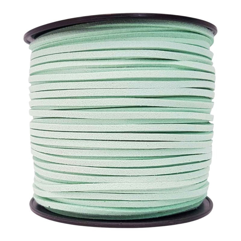 Imitation SUEDE CORD 2.7 Mm - 90 M REEL - Pastel MINT