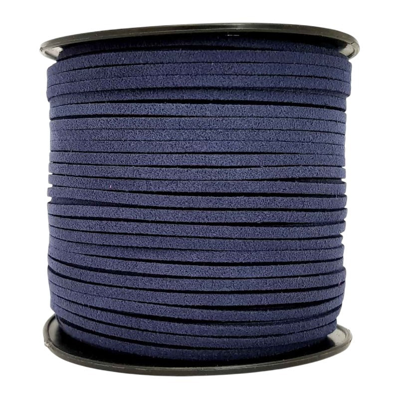 Imitation SUEDE CORD 2.7 Mm - 90 M REEL - NAVY BLUE