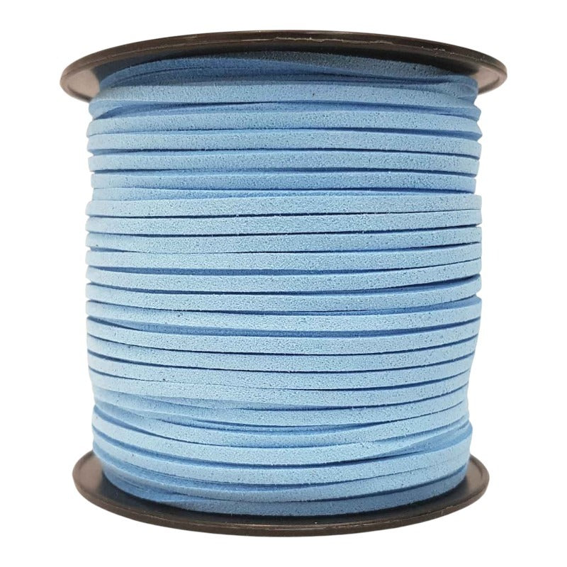 Imitation SUEDE CORD 2.7 Mm - 90 M REEL - SKY BLUE