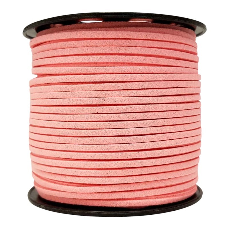 Imitation SUEDE CORD 2.7 Mm - 90 M REEL - LIGHT PINK