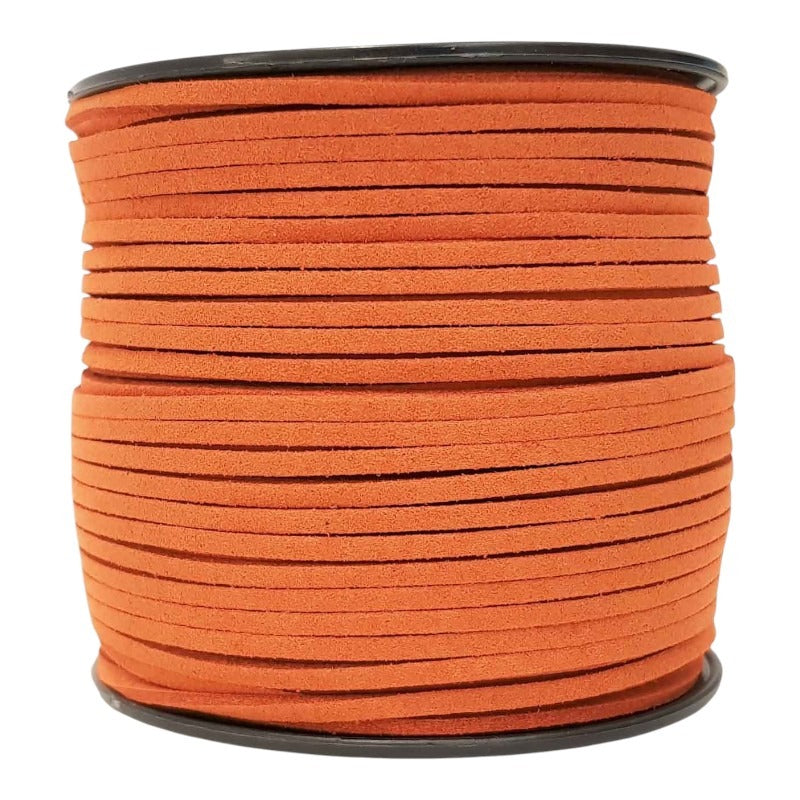 Imitation SUEDE CORD 2.7 Mm - 90 M REEL - BURNT Orange