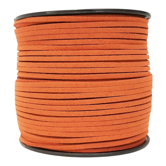 Imitation SUEDE CORD 2.7 Mm - 90 M REEL - BURNT Orange
