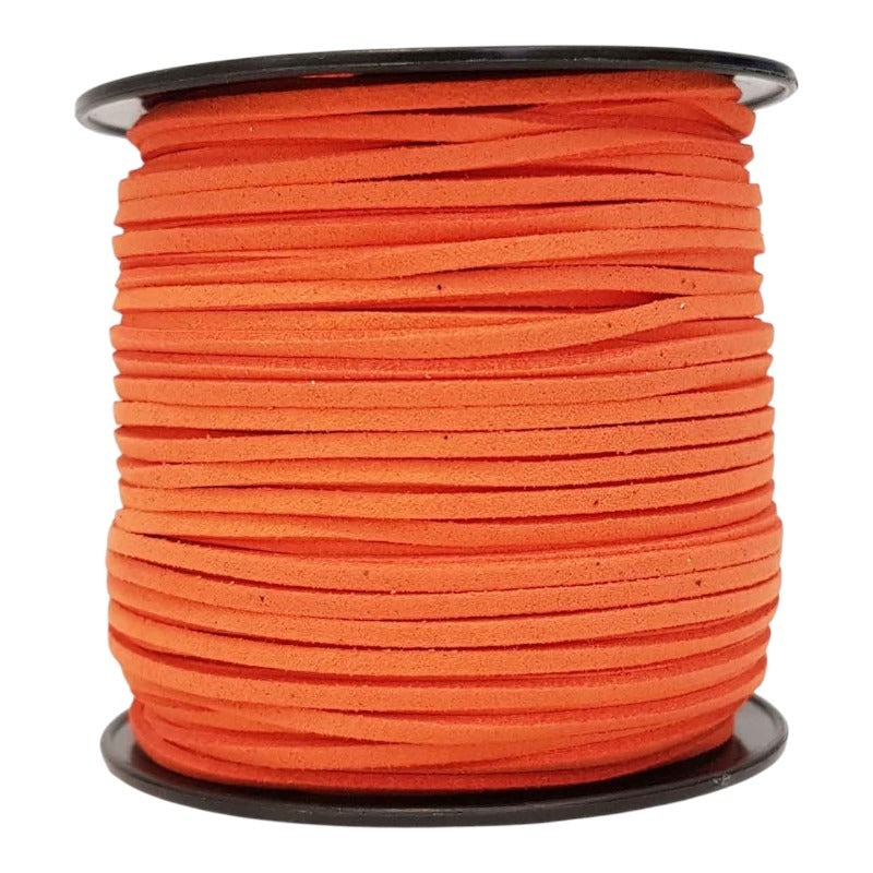 Imitation SUEDE CORD 2.7 Mm - 90 M REEL - Orange
