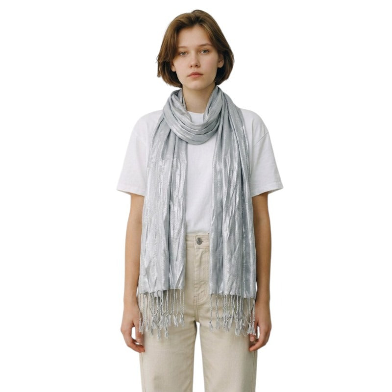 Scarf Silver Lurex