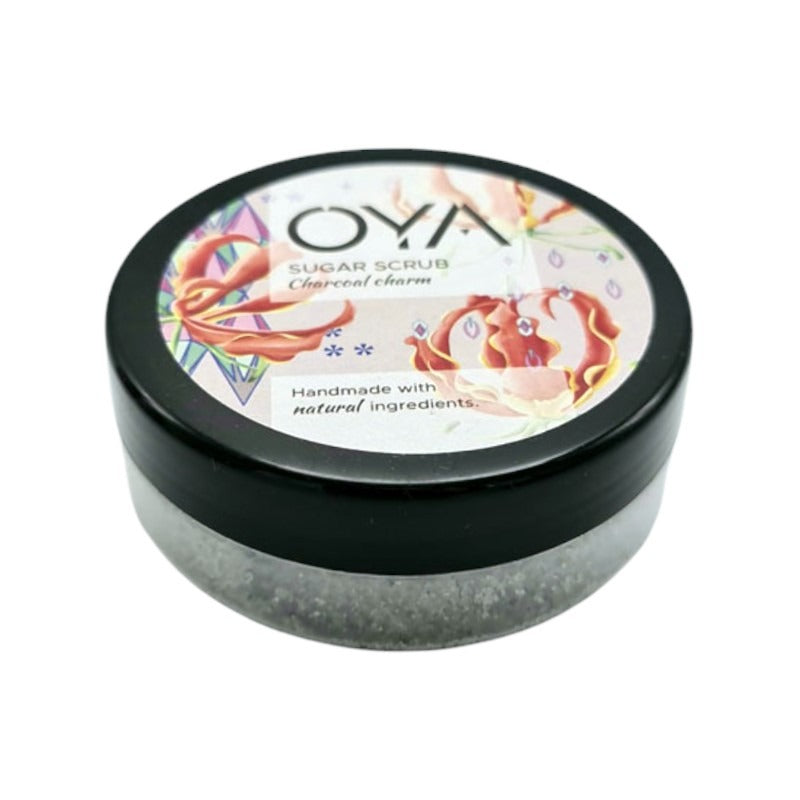 OYA Sugar Scrub - Charcoal Charm, 175 g Tub - Image 2