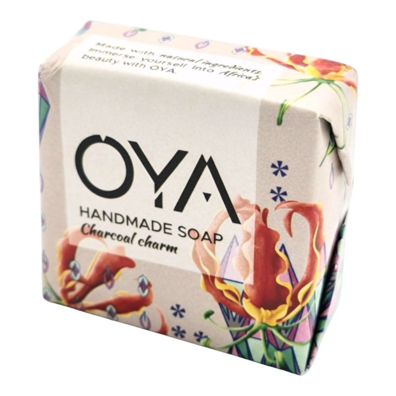 OYA Handmade Soap - Charcoal Charm, 50 g Bar