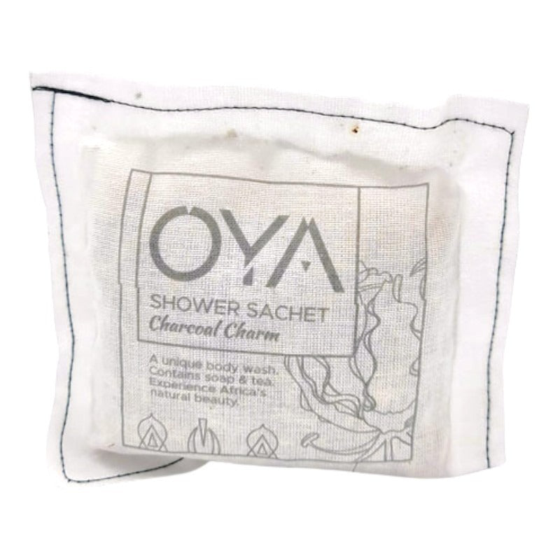OYA Shower Sachet - Charcoal Charm, 110 g