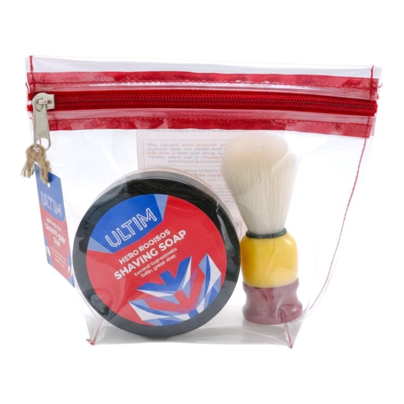 Ultim Rooibos Soothe Shaving Set - 120 g Soap And Brush