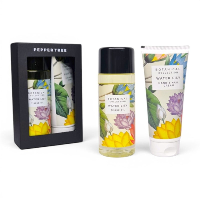 Botanical Collection Set - Water Lily Tissue Oil, 100 ml And Water Lily Hand And Nail Cream, 50 ml