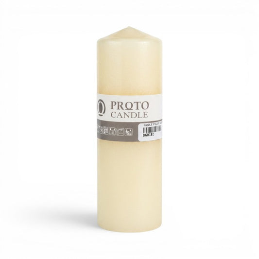 Candle Pillar - 6x18 cm Ivory