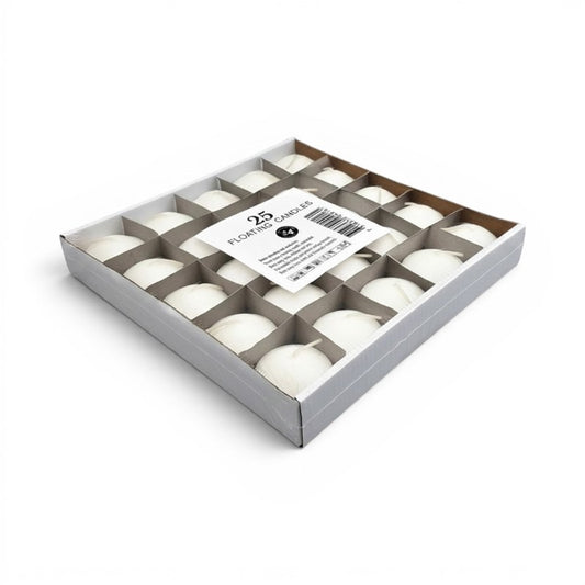 Candles: Floating Candles - 4.5x3 cm, 25 Pieces
