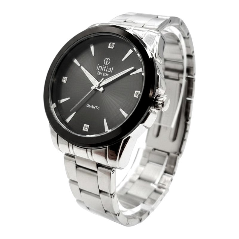 MENS WATCH - METAL STRAP - Gunmetal FACE
