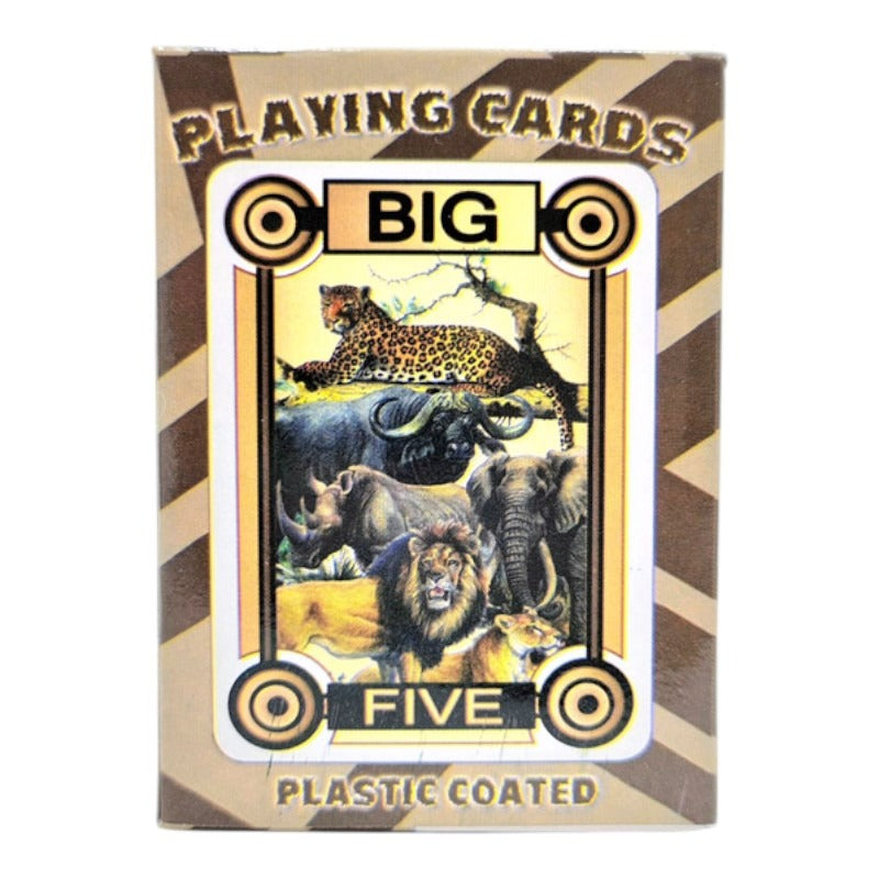 Playing CARDS BIG FIVE STYLE a - Single DECK 54 CARDS
