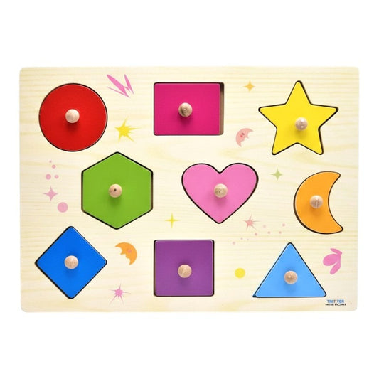 Wooden PEG Puzzle - Shapes