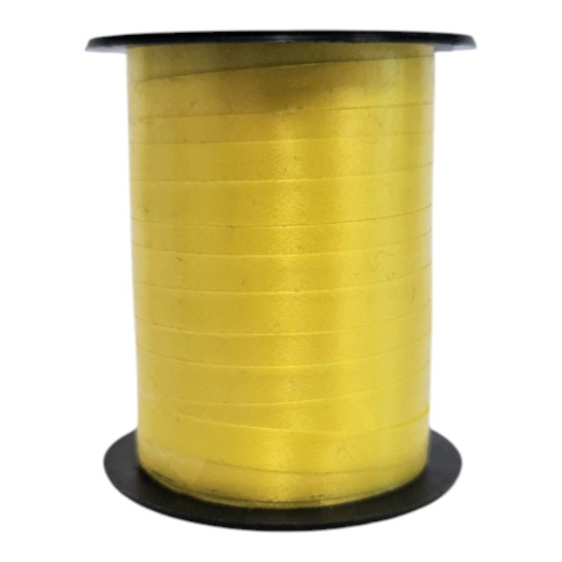 Florist Ribbon - Satin Yellow, 5 mm, ±14 m Reel
