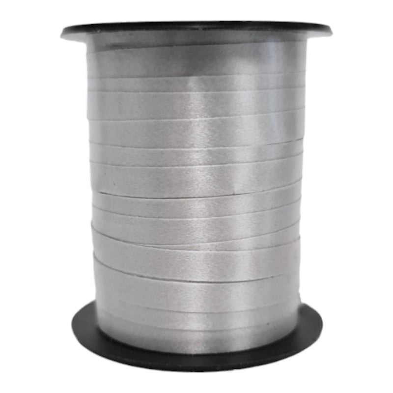 Florist Ribbon - Satin Silver, 5 mm, ±14 m Reel
