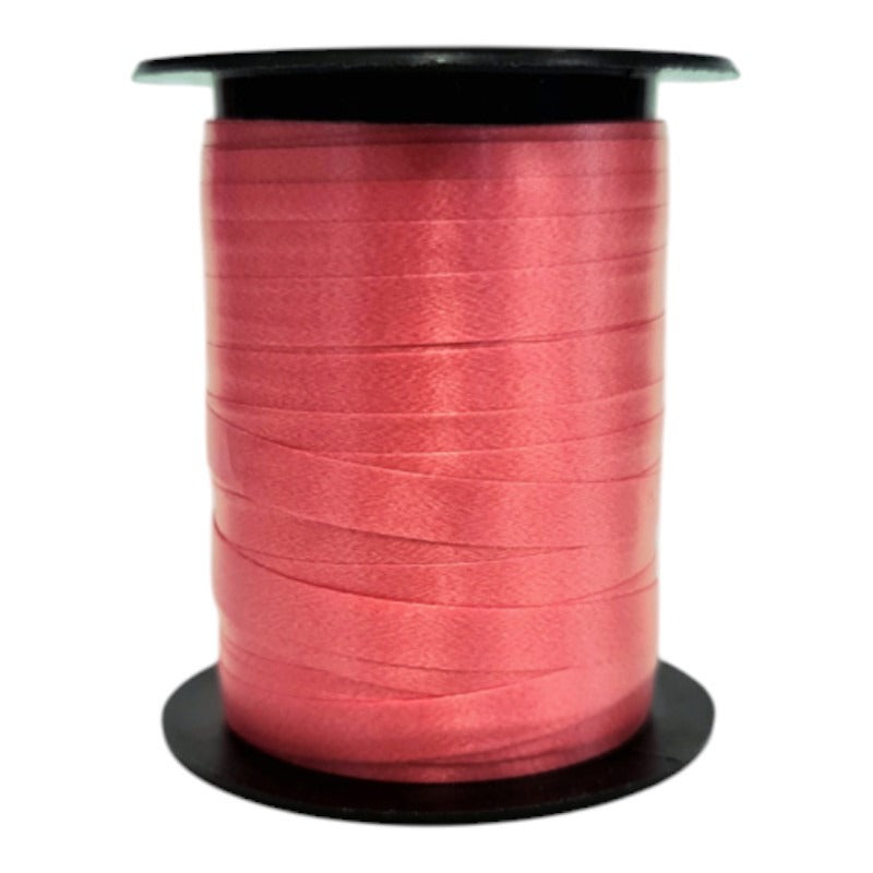 Florist Ribbon - Satin Coral, 5 mm, ±14 m Reel