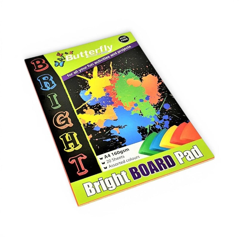 A4 Bright Board 20 Sheet Pad Project Board - 160gsm - Image 2