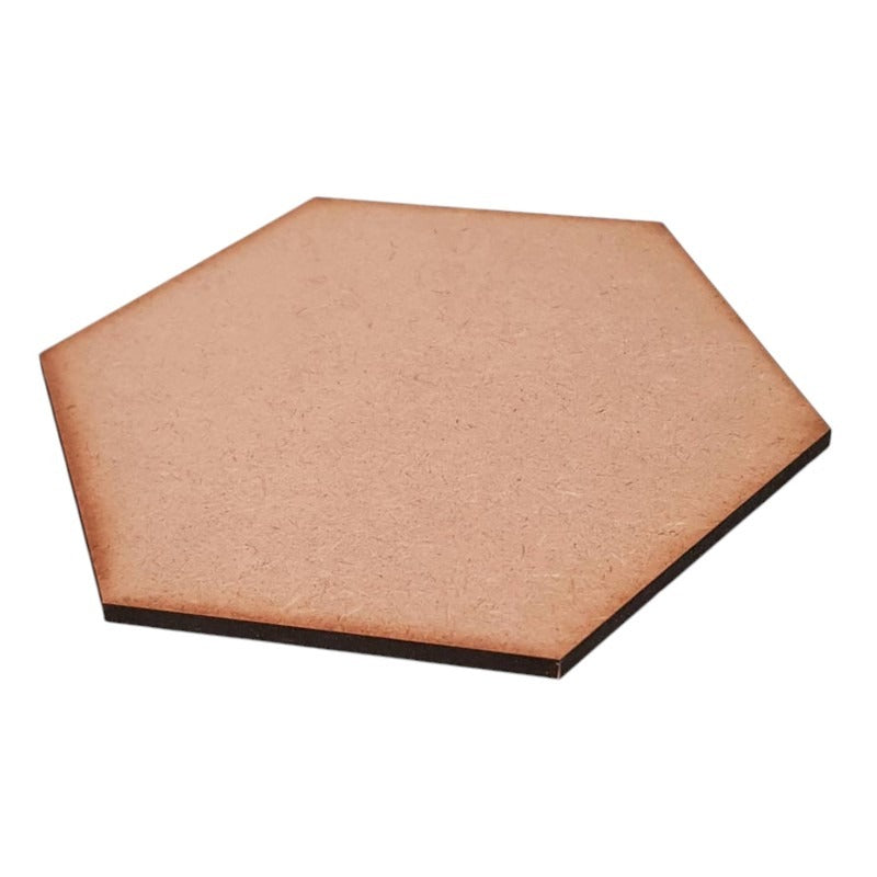 Supawood - Mdf Coaster Hexagon - 9.5 cm x 9.5 cm